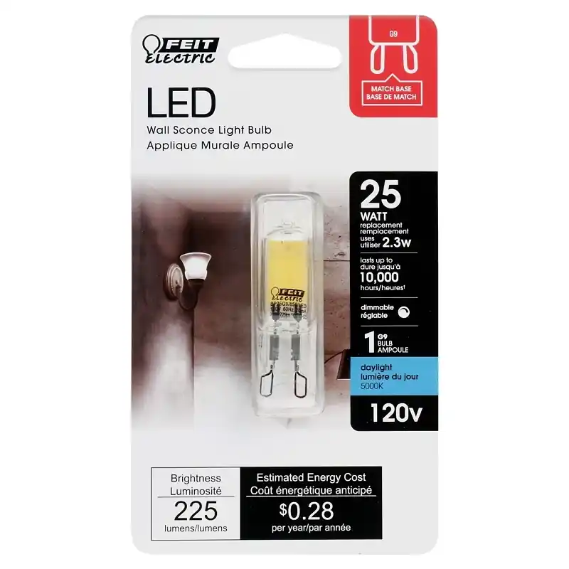 Feit T4 G9 LED Bulb Daylight 25 Watt Equivalence 1 Pk