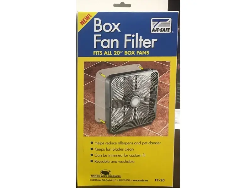 20 In. Polyester Box Fan Filter - Model Ff-20 For Home Air Conditioning