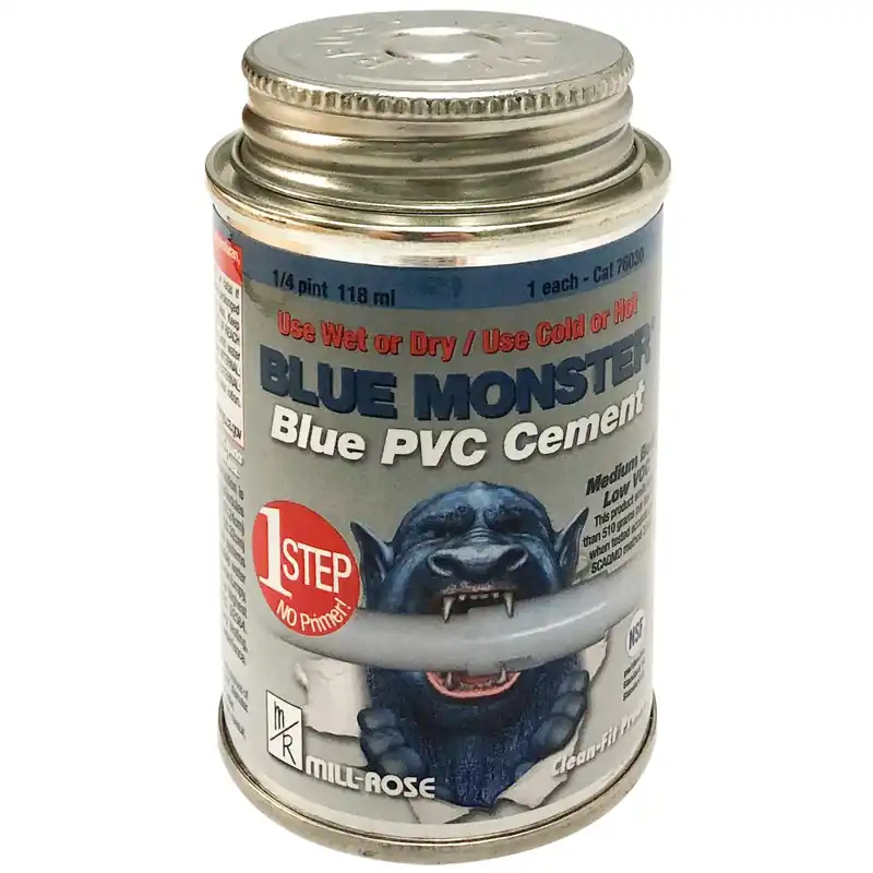 Blue Monster Blue All Weather Cement For PVC 4 Oz