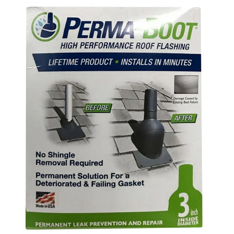 Tpo Plastic 3-in-1 Roof Pipe Flashing For 1-1/2 In., 2 In. & 3 In. Pipes