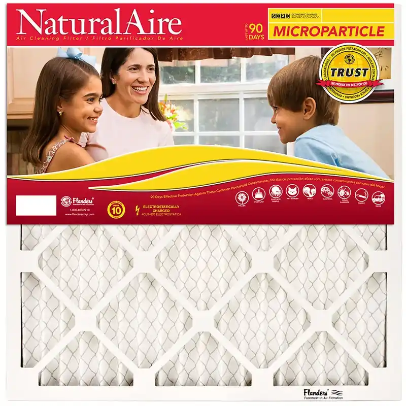 NaturalAire 14 In. W X 20 In. H X 1 In. Synthetic 10 MERV Pleated Microparticle Air Filter 1 Pk