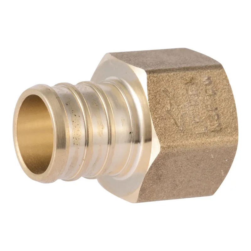 3/4 In. Barb X 1/2 In. Fnpt Brass Pex Adapter - Lead-free Dzr Brass