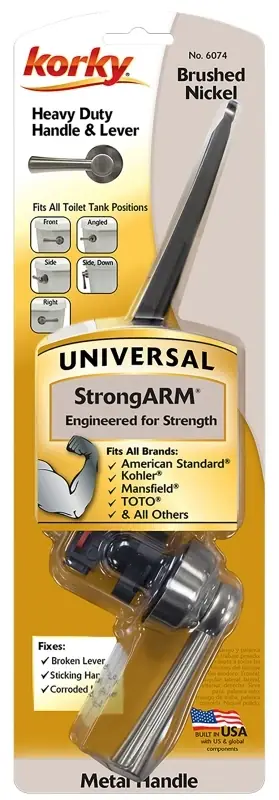 Strongarm Universal Flush Handle Brushed Nickel Metal 6074bp
