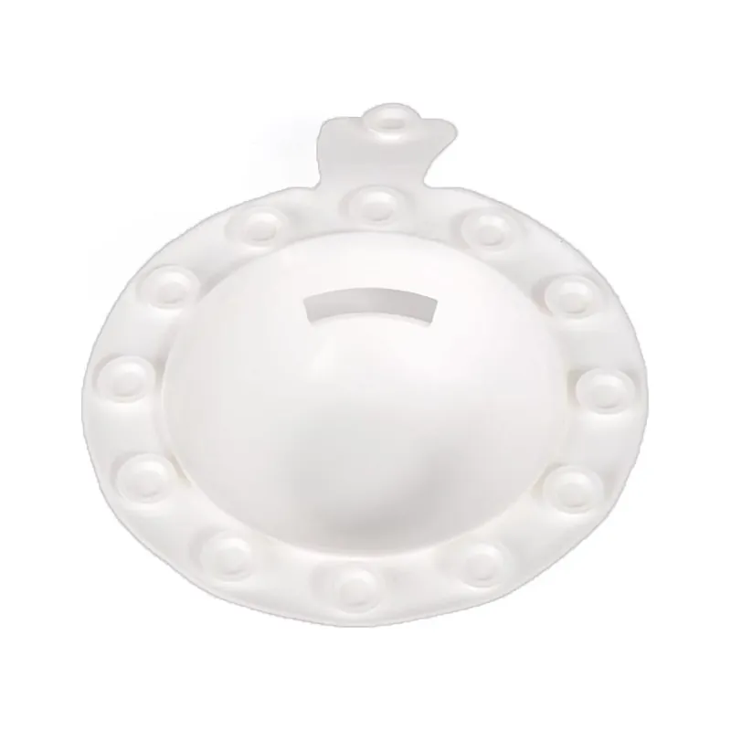 Bathshroom Matte Plastic Overflow Drain Cover 5.75 In. White
