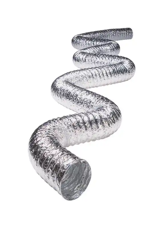 240 In. L X 6 In. D Silver/white Aluminum Vent Hose - Model Tf620
