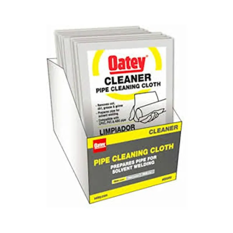 Pipe Cleaner Cloth Wipe, Clear