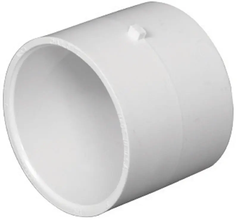 Charlotte Pipe 1-1/2 In. Hub X 1-1/2 In. D Hub PVC Repair Coupling 1 Pk