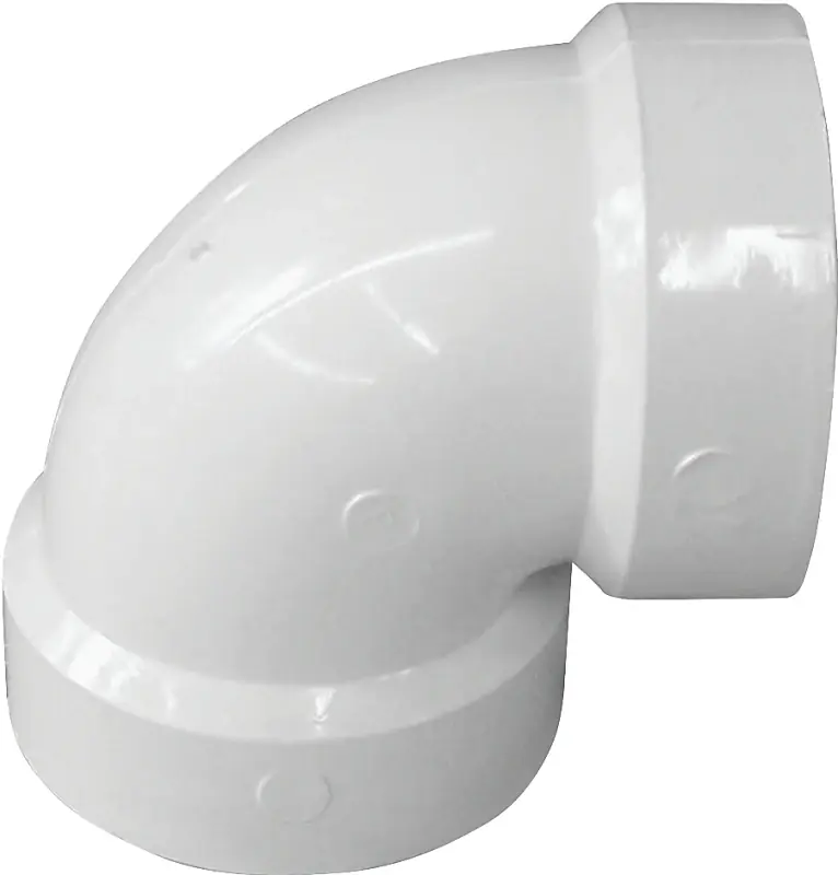 2 Inch Dwv Pvc 90 Degree Vent Elbow, Schedule 40, Hub Connection