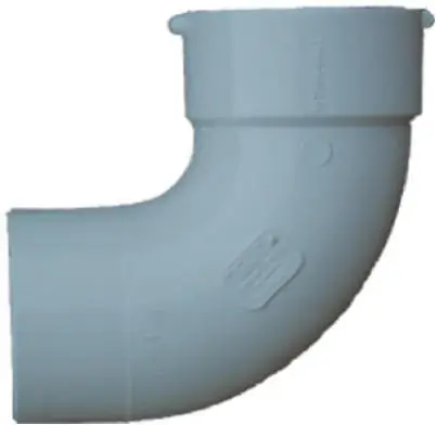 PVC Pipe Sewer & Drain 90-Degree Street Elbow, 4 In.