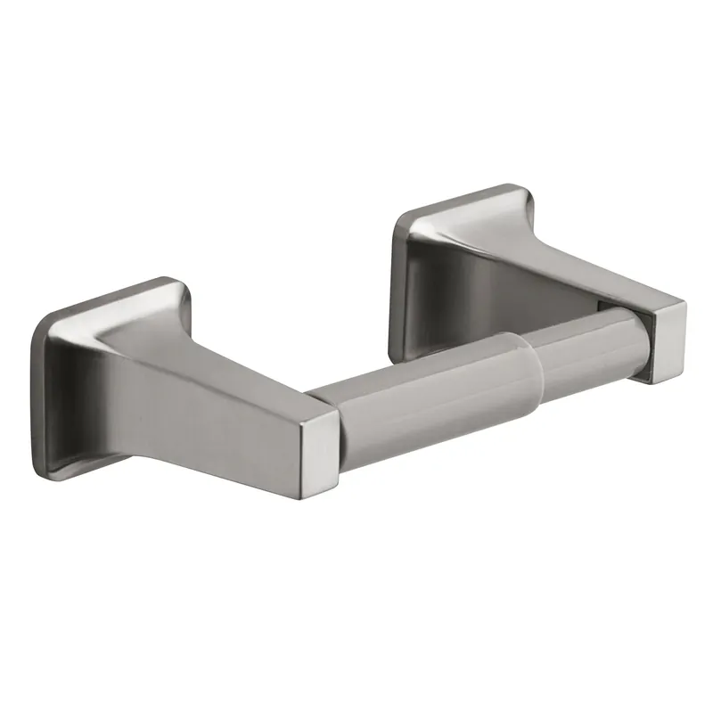 Brushed Nickel Toilet Paper Holder - Wall Mount, Die Cast Zinc, Model 297-0404ob