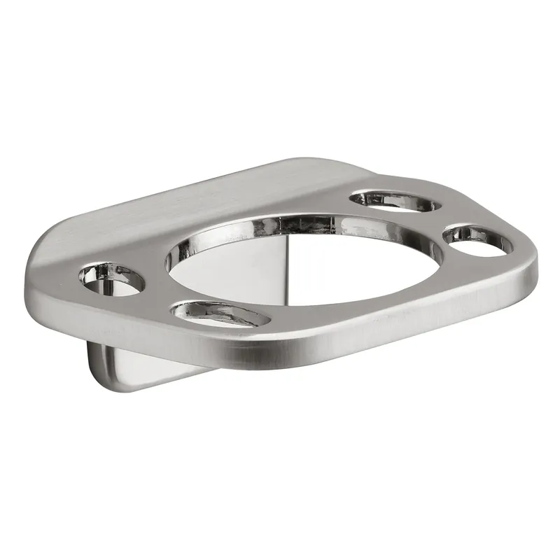 Brushed Nickel Die Cast Zinc Toothbrush And Tumbler Holder - Model 297-1004ob