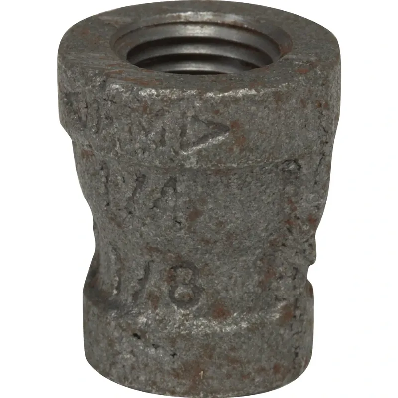 Black Pipe Reducing Coupling, 1/4 X 1/8 In.