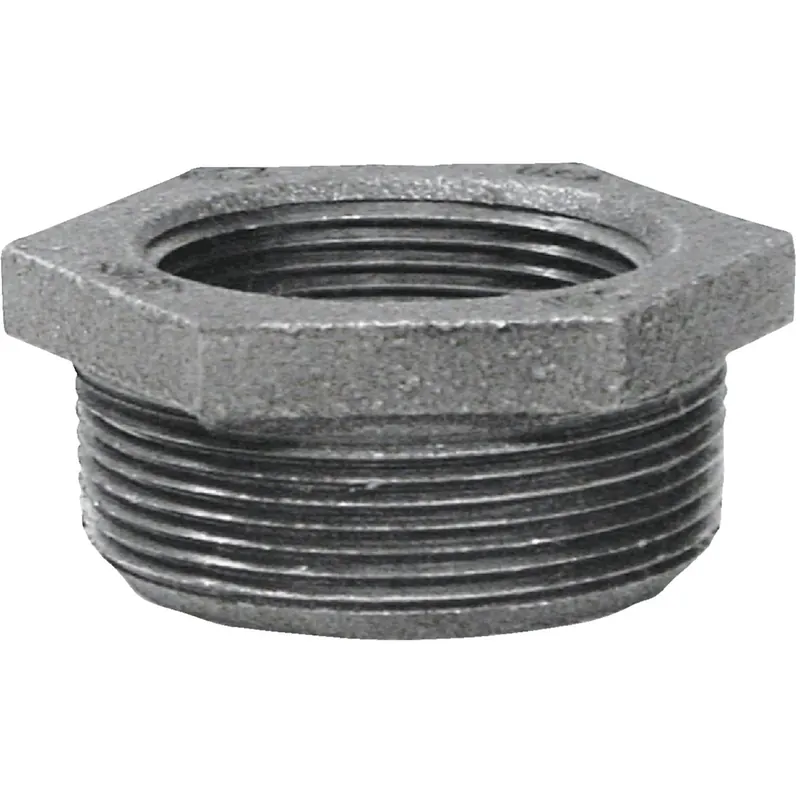 Black Pipe Hex Reducing Bushing, 2 X 1-1/2 In.