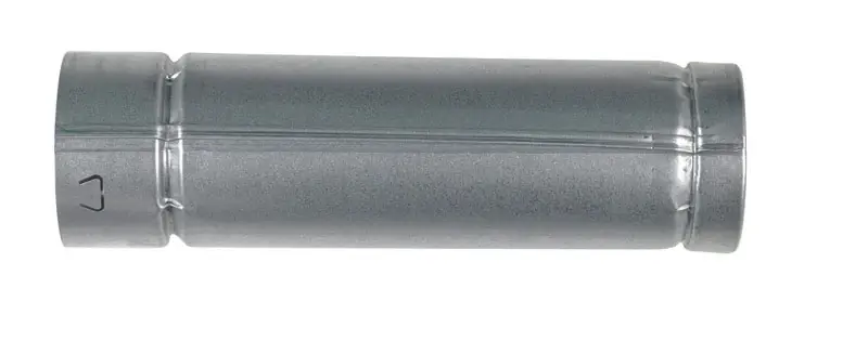 3 In. Diameter X 12 In. Length Aluminum Round Gas Vent Pipe