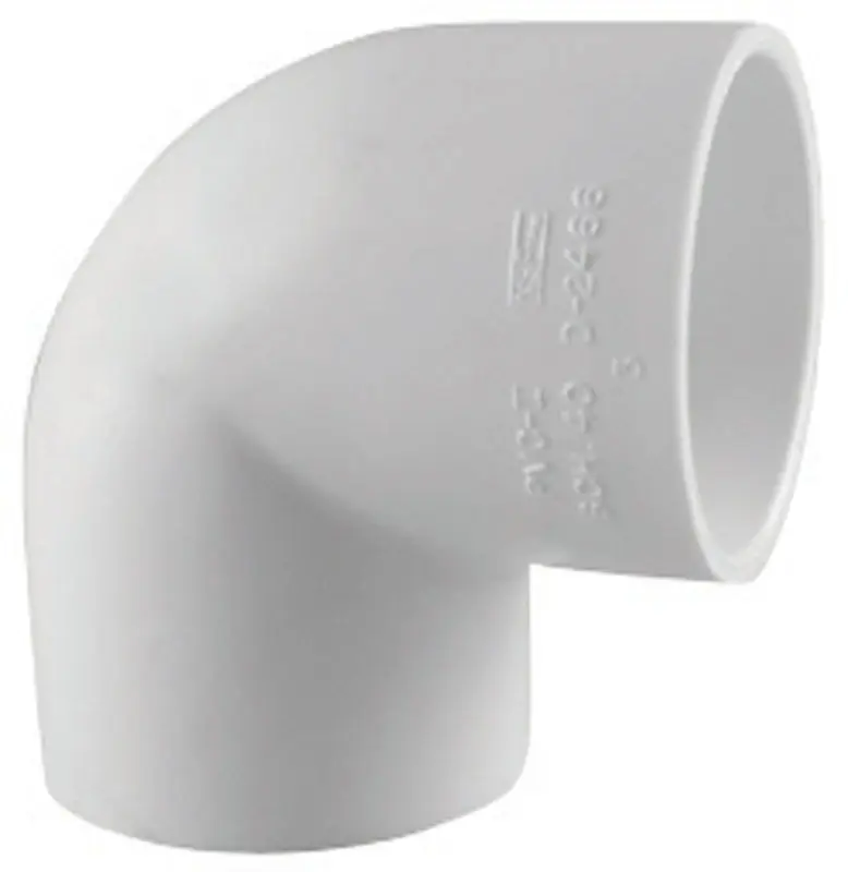 Charlotte Pipe Schedule 40 4 In. Slip X 4 In. D Slip PVC Elbow 1 Pk
