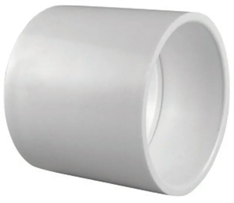 Charlotte Pipe Schedule 40 2-1/2 In. Slip X 2-1/2 In. D Slip PVC Coupling 1 Pk