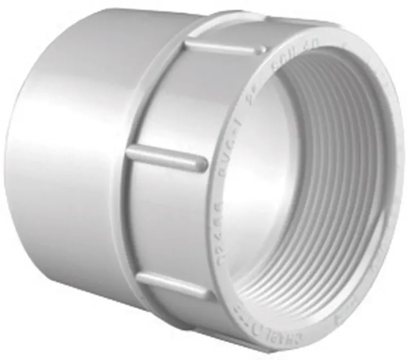 Charlotte Pipe Schedule 40 4 In. Slip X 4 In. D FPT PVC Adapter 1 Pk