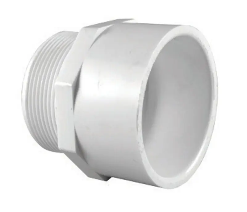 Charlotte Pipe Schedule 40 2-1/2 In. MPT X 2-1/2 In. D Slip PVC Adapter 1 Pk