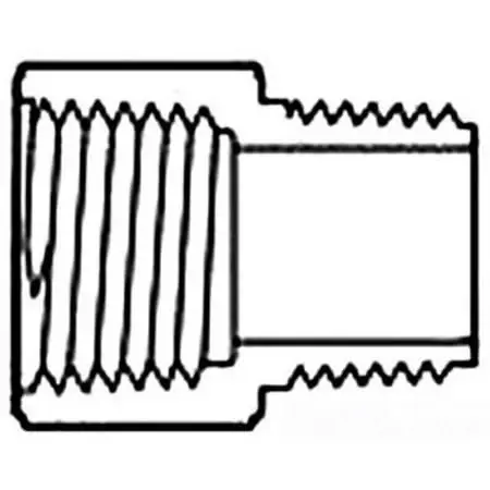 1/2 Inch Riser Extender, Mpt X Fpt, Model 434005, Durable Pvc Construction