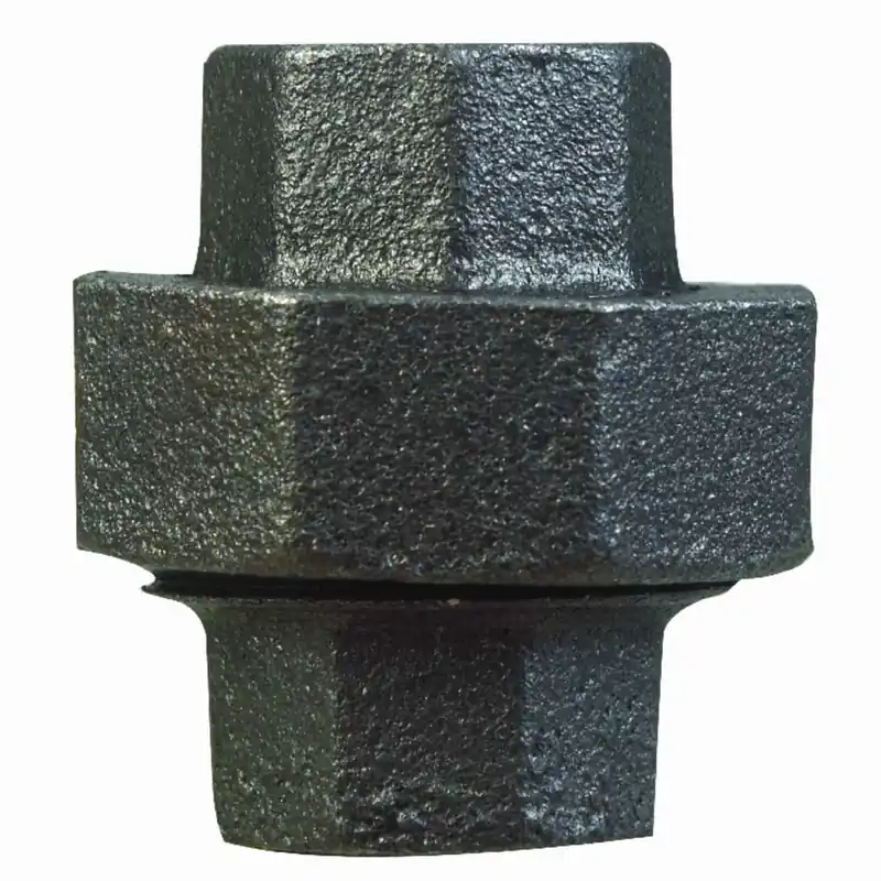 3/4 In. Ground Joint Malleable Black Iron Union With Brass Seat