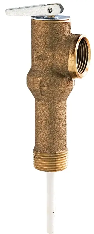 Water Heater Temperature & Pressure Relief Valve, Long Shank Thermostat, 3/4 In.
