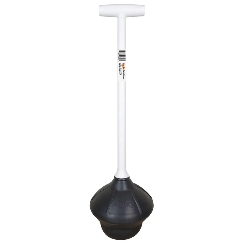 Toilet Plunger, 18 In. Straight Handle
