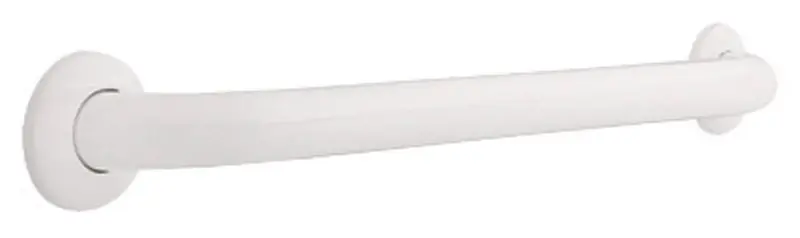Bath Safety Grab Bar, Heavy-Duty White, 24-In.