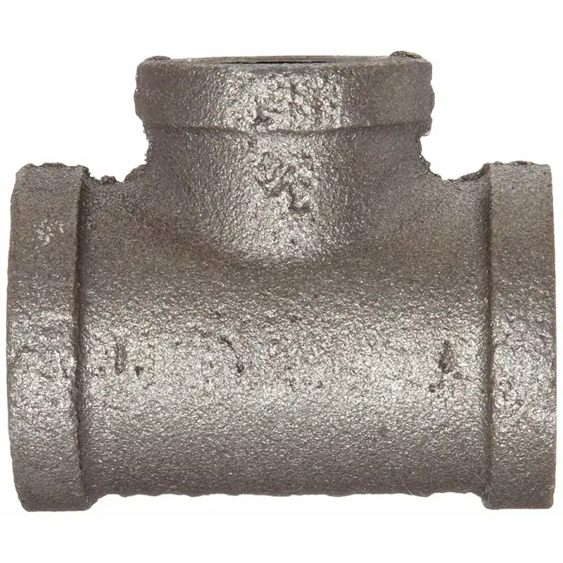 3/4 In. X 1/2 In. X 1/2 In. Malleable Black Iron Reducing Tee