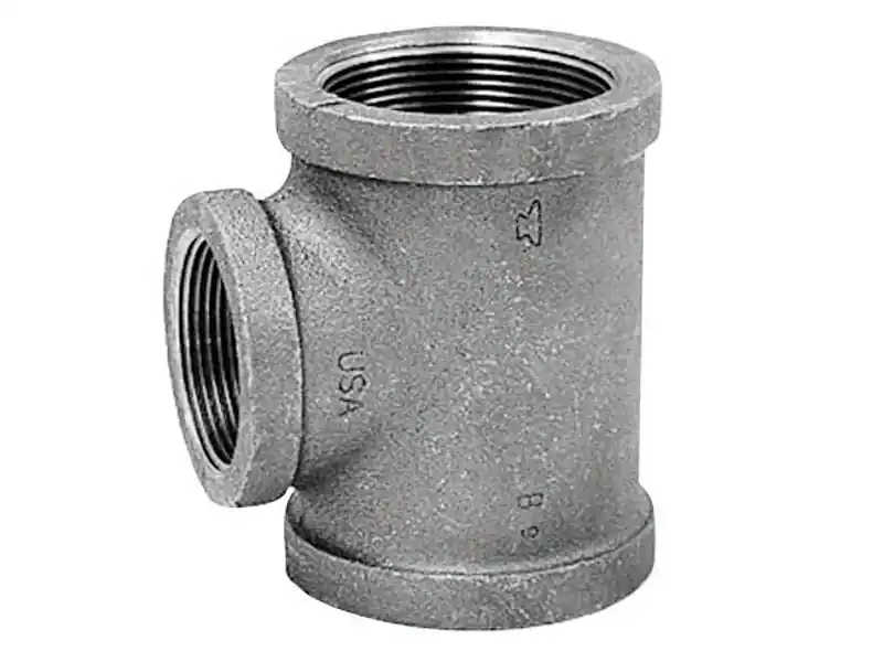 1-1/4 In. Fpt X 1-1/4 In. Fpt Black Malleable Iron Reducing Tee