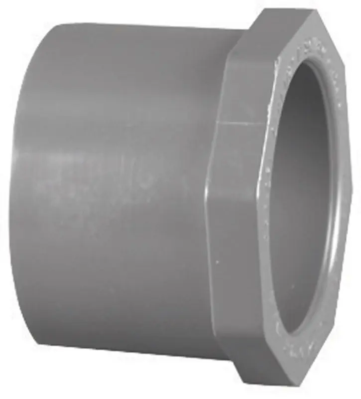 Charlotte Pipe Schedule 80 1 In. Spigot X 1/2 In. D Slip PVC Reducer Bushing 1 Pk