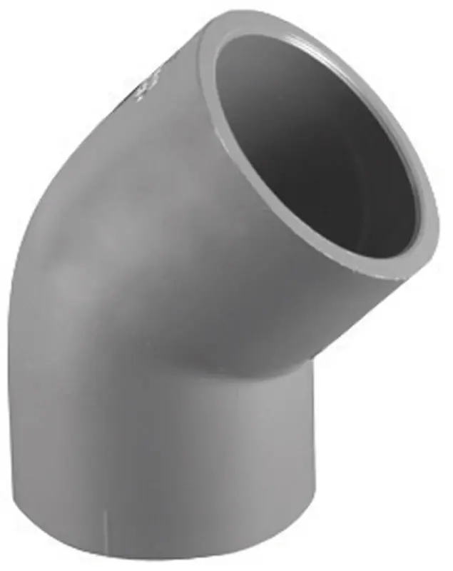 Charlotte Pipe Schedule 80 3/4 In. Slip X 3/4 In. D Slip PVC Elbow 1 Pk