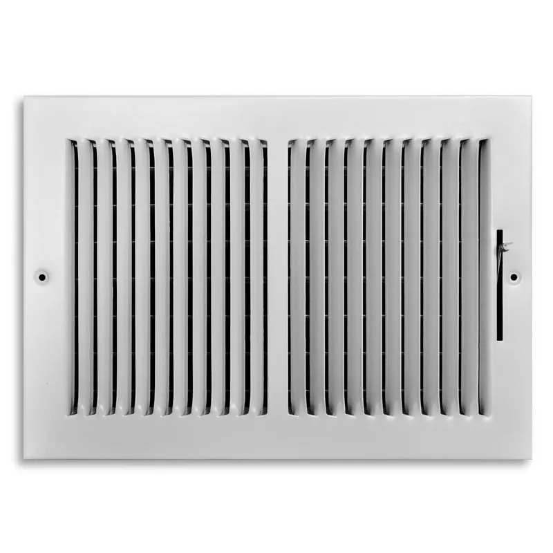 8 In. H X 12 In. W 2-way Powder Coat White Steel Wall/ceiling Register