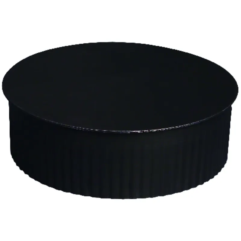 5 In. Diameter Steel Crimped Pipe End Cap, Model Bm0150