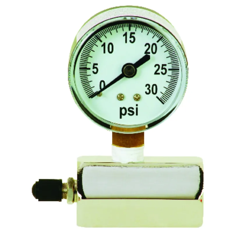 2 Inch Polycarbonate Pressure Gauge 30 Psi For Air And Natural Gas