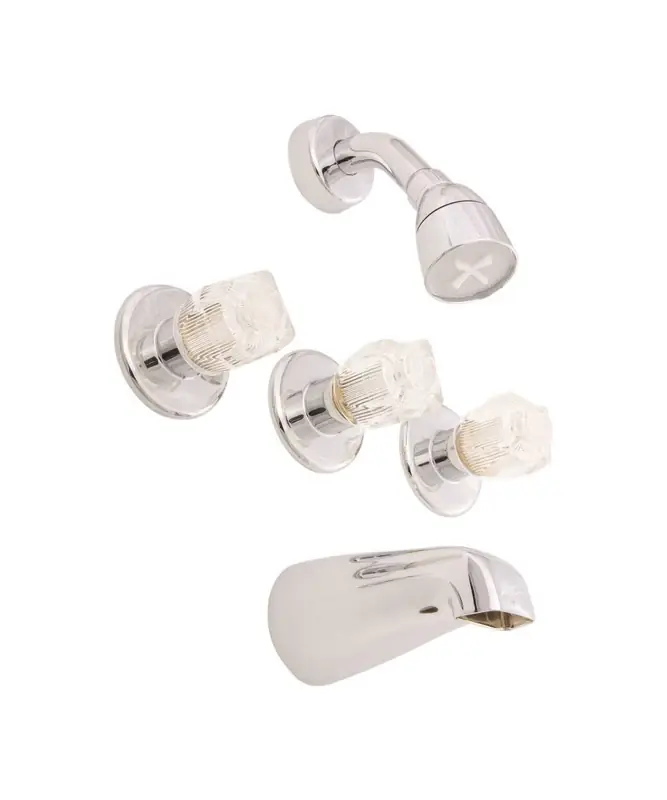 Jocelyn 3-handle Brass Tub And Shower Faucet Model J2700te