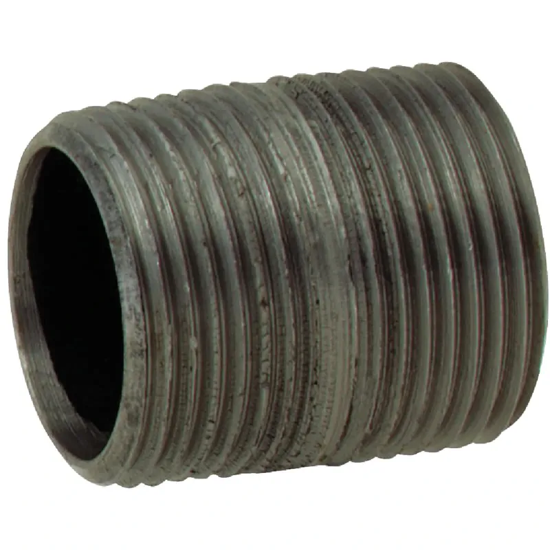 Black Pipe Nipple, 1/4 In. X Close