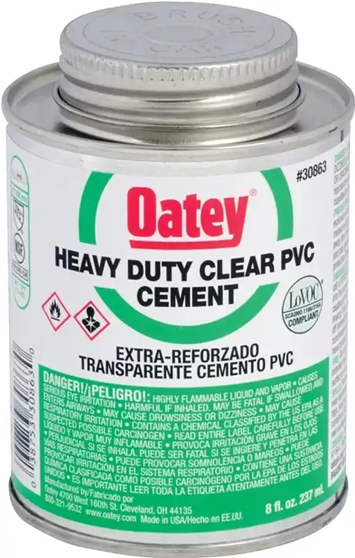 4 Oz. Heavy Duty Clear Pvc Cement For Pipe And Fittings