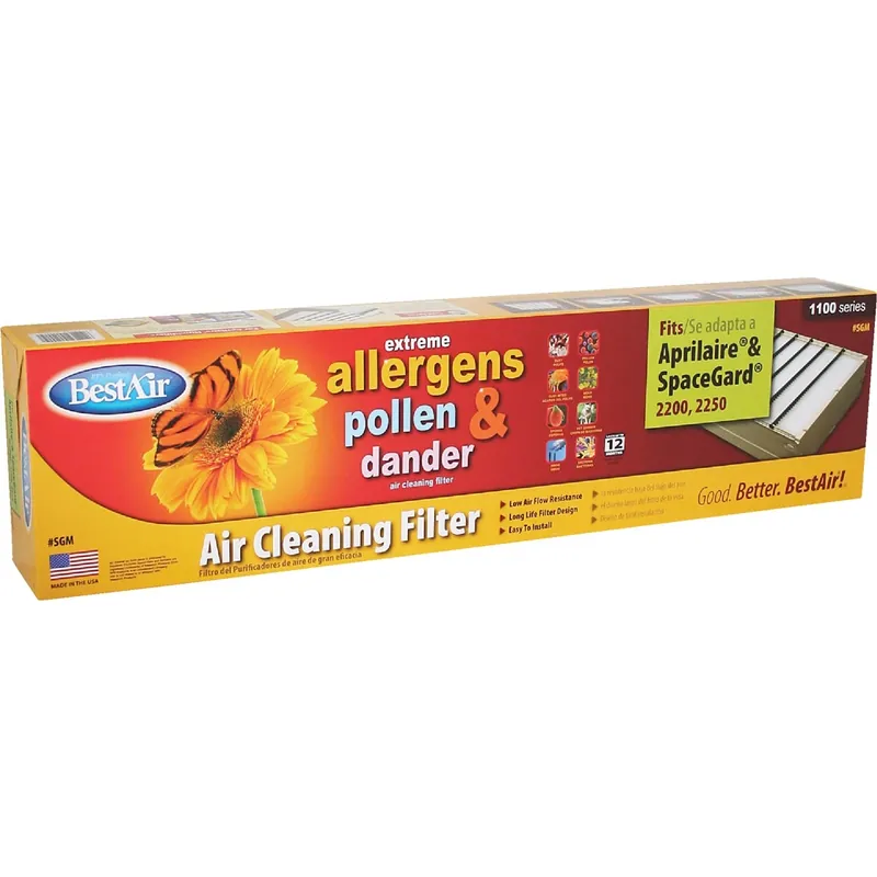 BestAir 25 In. W X 20 In. H X 6 In. 11 MERV Pleated Air Filter 1 Pk