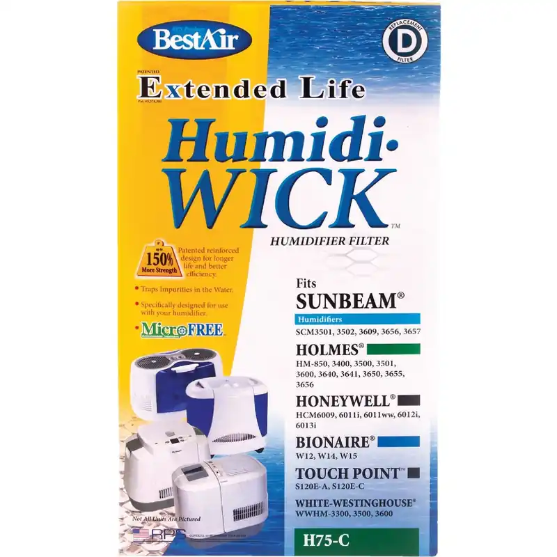 BestAir Humidifier Wick 1 Pk For Holmes HM850, 3400, 3500, 3501, 3600, 3607, 3608, 3640, 3641, 3650,