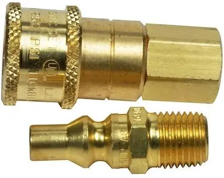 1/4 In. Brass Quick Disconnect For Propane/natural Gas F276186