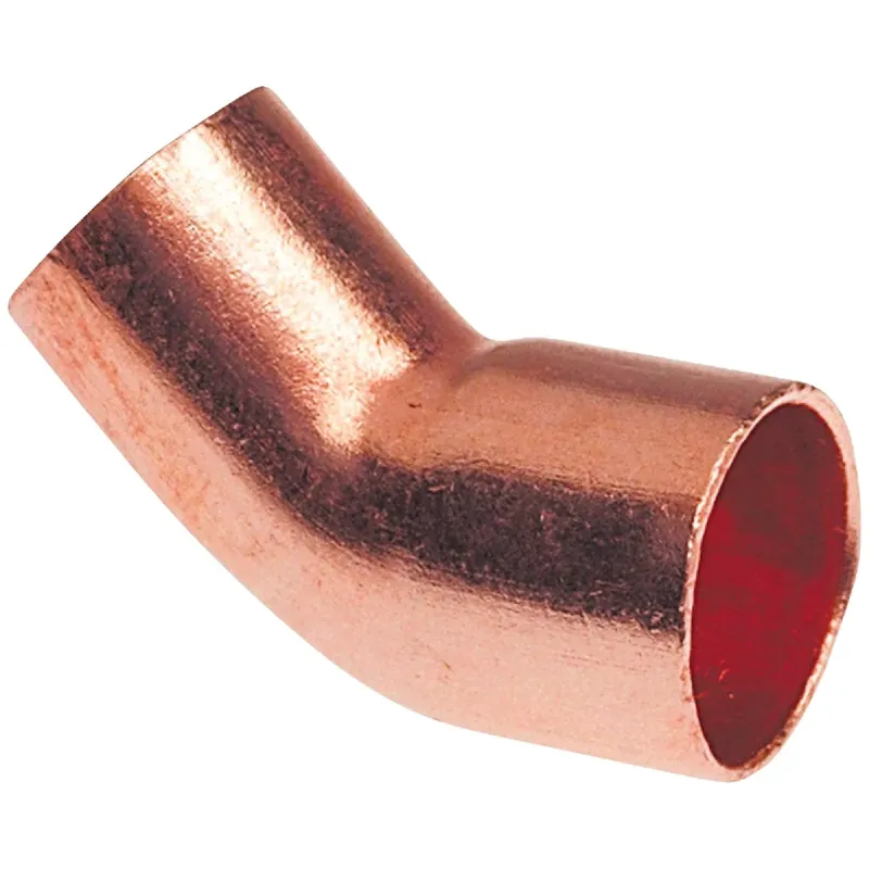 1-1/2 In. 45 Degree Copper Street Elbow With Sweat/solder Fitting