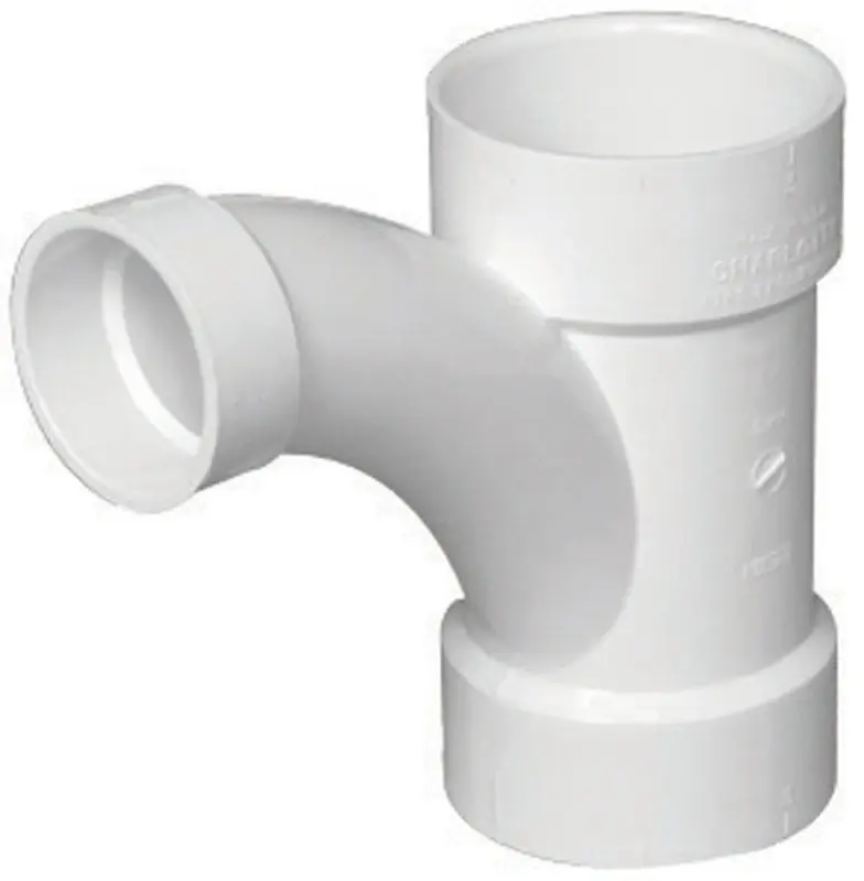 Charlotte Pipe Schedule 40 3 In. Hub X 3 In. D Hub PVC Wye 1 Pk