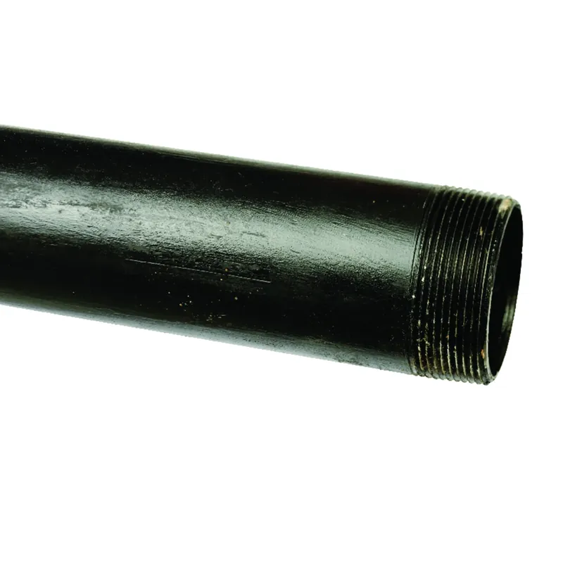 2 In. Diameter X 60 In. Length Black Steel Pre-cut Pipe