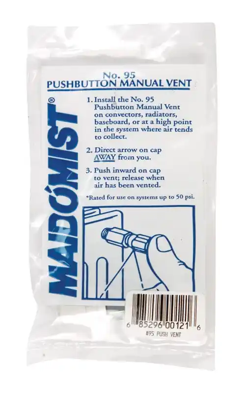 Push Button Manual Radiator Vent