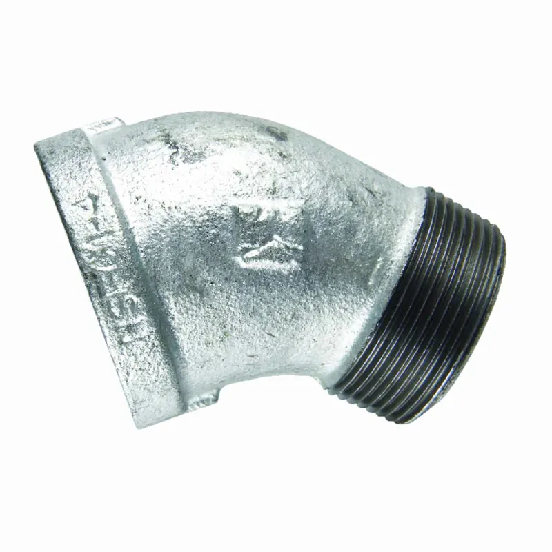 1 In. Galvanized Pipe 45 Degree Street Elbow