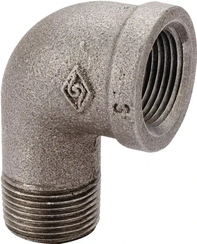 3/8 Inch Black Malleable Iron 90 Degree Street Elbow Model 6-3/8b