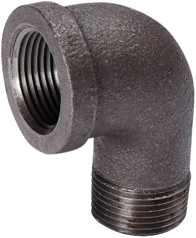 2 In. 90 Degree Malleable Black Iron Street Elbow Fitting