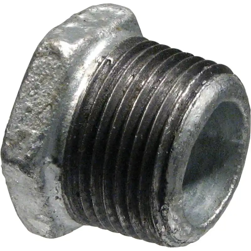 1 In. X 1/2 In. Hex Galvanized Malleable Iron Bushing