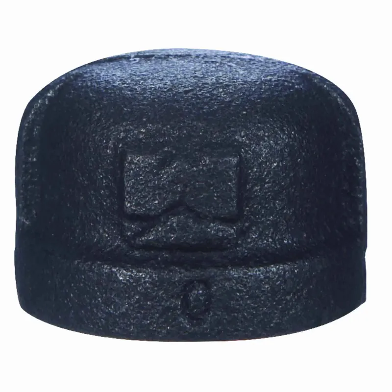 1-1/4 Inch Malleable Black Iron Cap Fitting - Model 521-406bg
