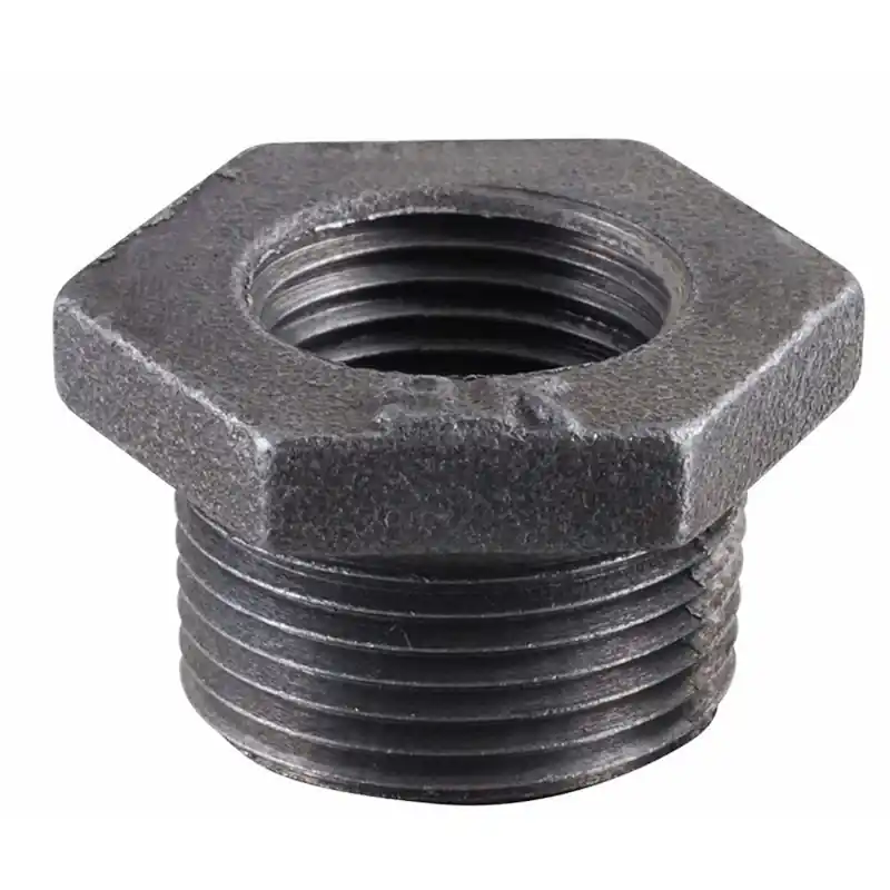 BK Products 1/2 In. MPT X 3/8 In. Dia. FPT Black Malleable Iron Hex Bushing